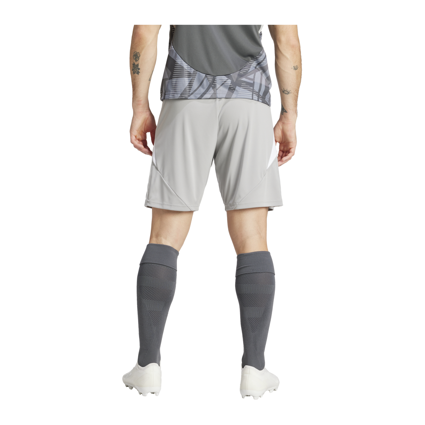 adidas Tiro 24 Short Grau Weiss