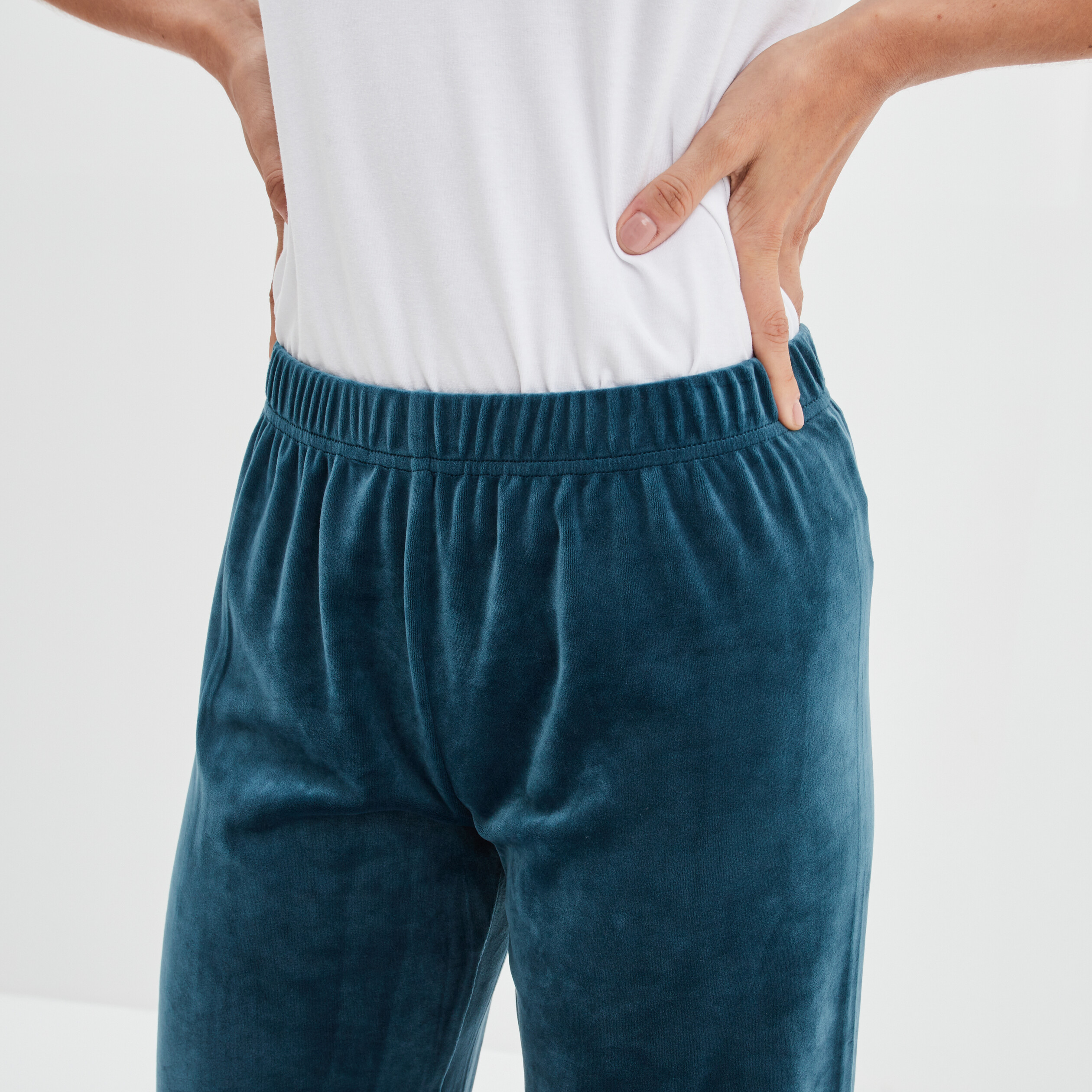 Pantalon de pyjama bleu canard femme | La Halle