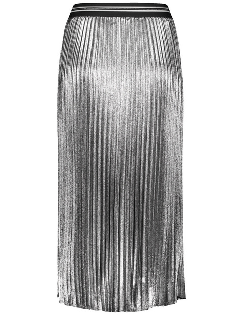 Plisseerock mit Glanzfinish