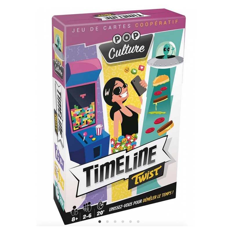 Timeline twist Pop culture, jeu de cartes Asmodee