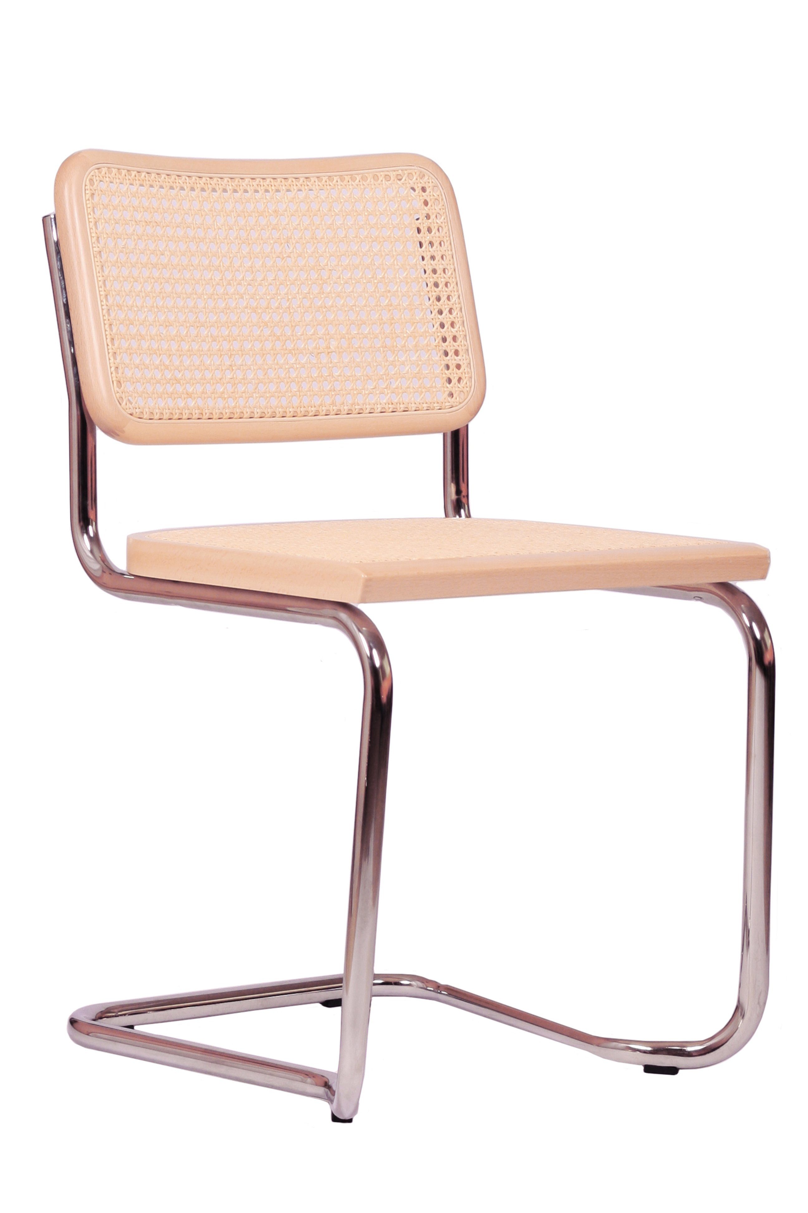 pemora Freischwinger Schwingstuhl JENA 2-er Set Wiener Geflecht, stapelbar