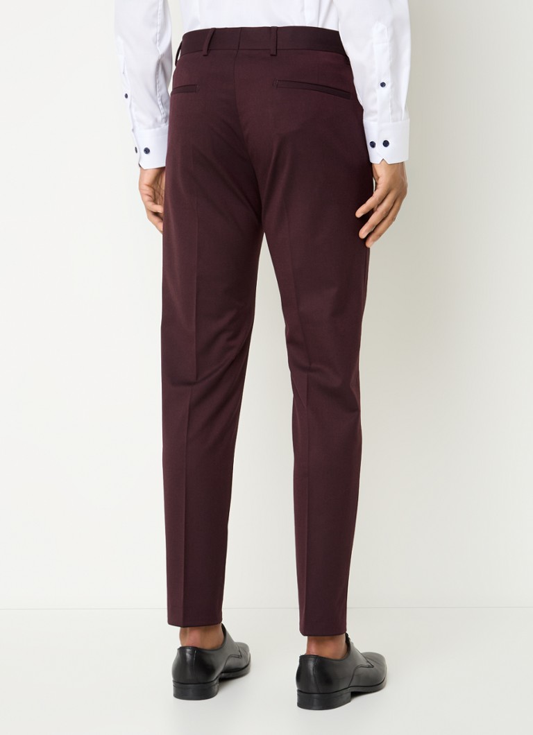 Pantaloni Strellson Melwin slim fit din amestec de lână, cu buzunare laterale.