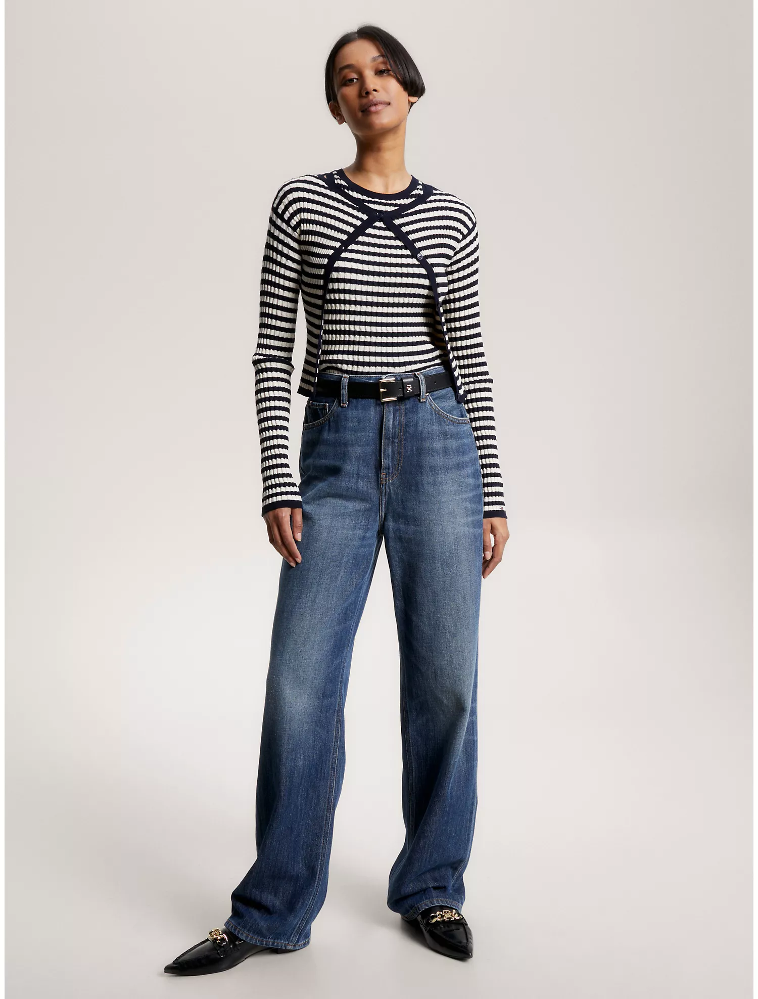 Cable Knit Cropped Sweater