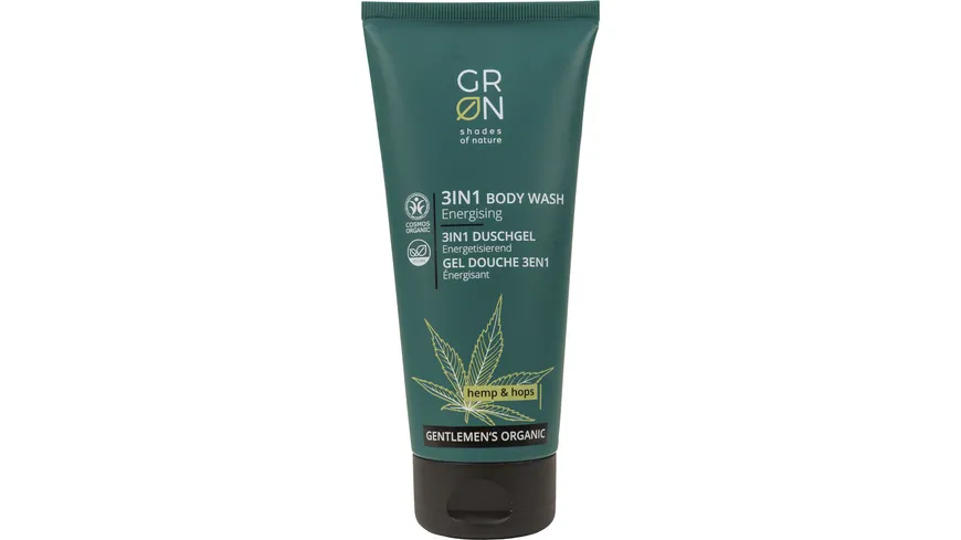 GRN [GRÜN] 3IN1 BODY WASH - ENERGETISIEREND - BIO-HANF & BIO-HOPFEN 200 ml