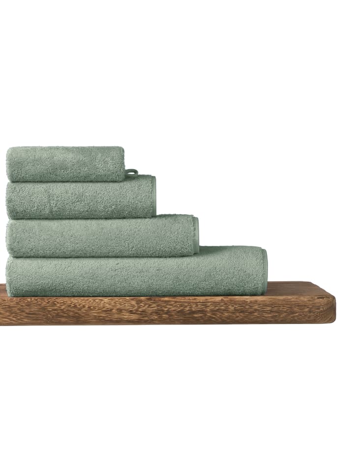 Schiesser Handtuch Milano im 4er Set in Hellgrün günstig kaufen 50 x 100 cm