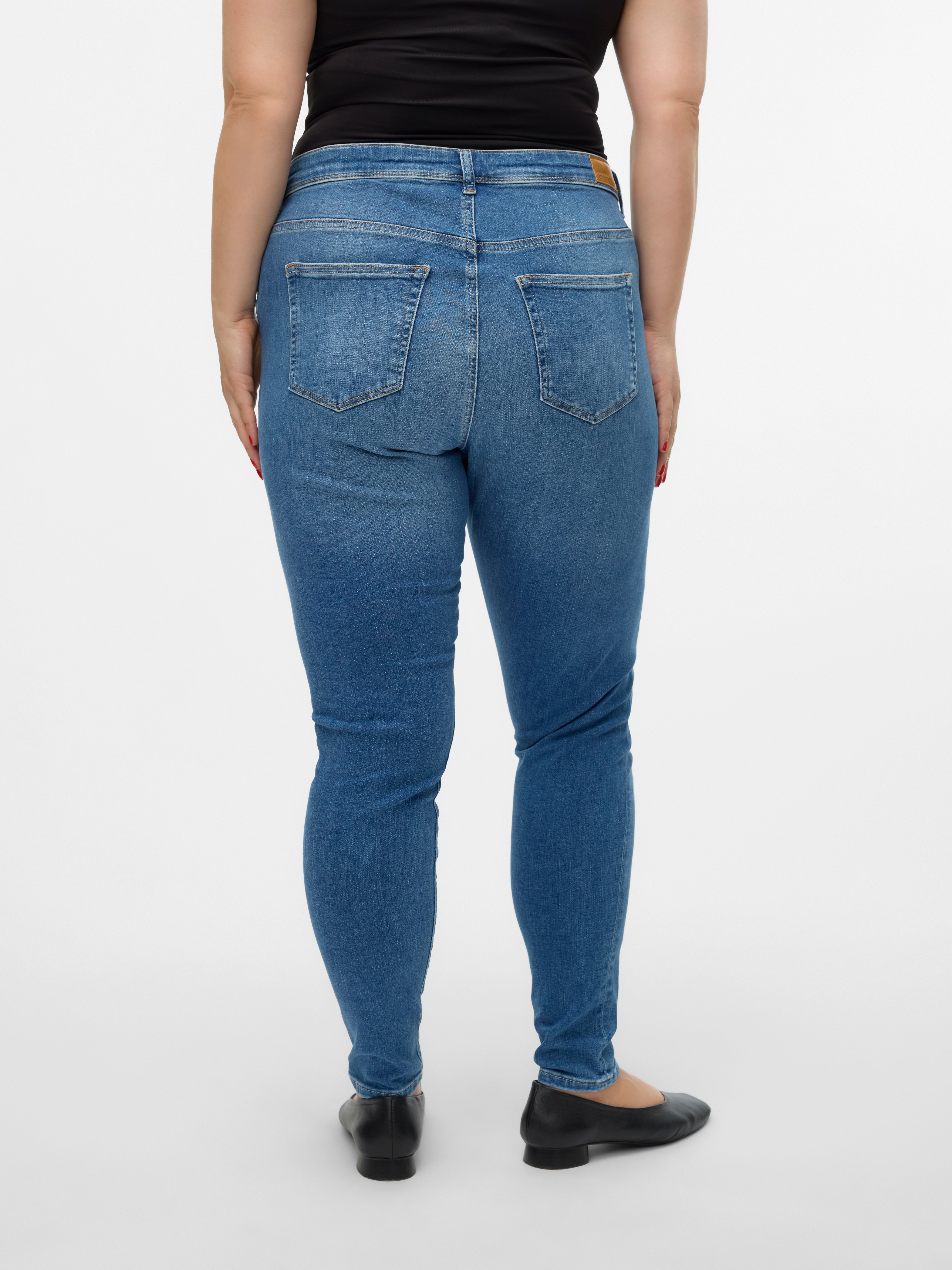 VMLUX Mid Rise Slim Fit Jeans