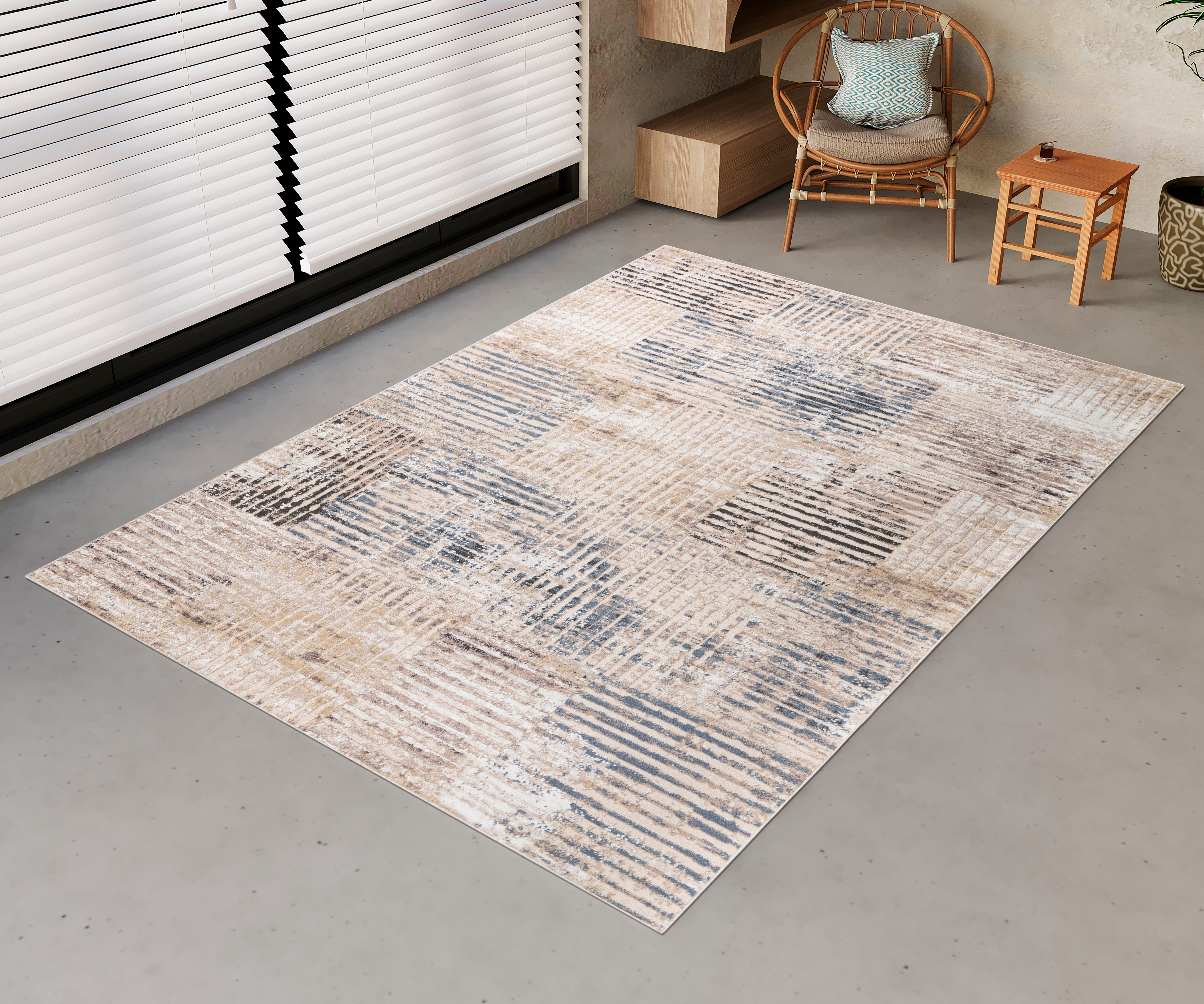 Teppich Talvi, Home affaire, rechteckig, Höhe: 8 mm, weiche Haptik, mehrfarbig