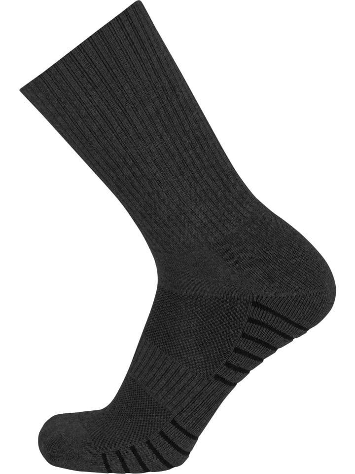 normani 4 Trekkingwandersocken mit Polstersohle und Komfortbund in Anthrazit günstig kaufen