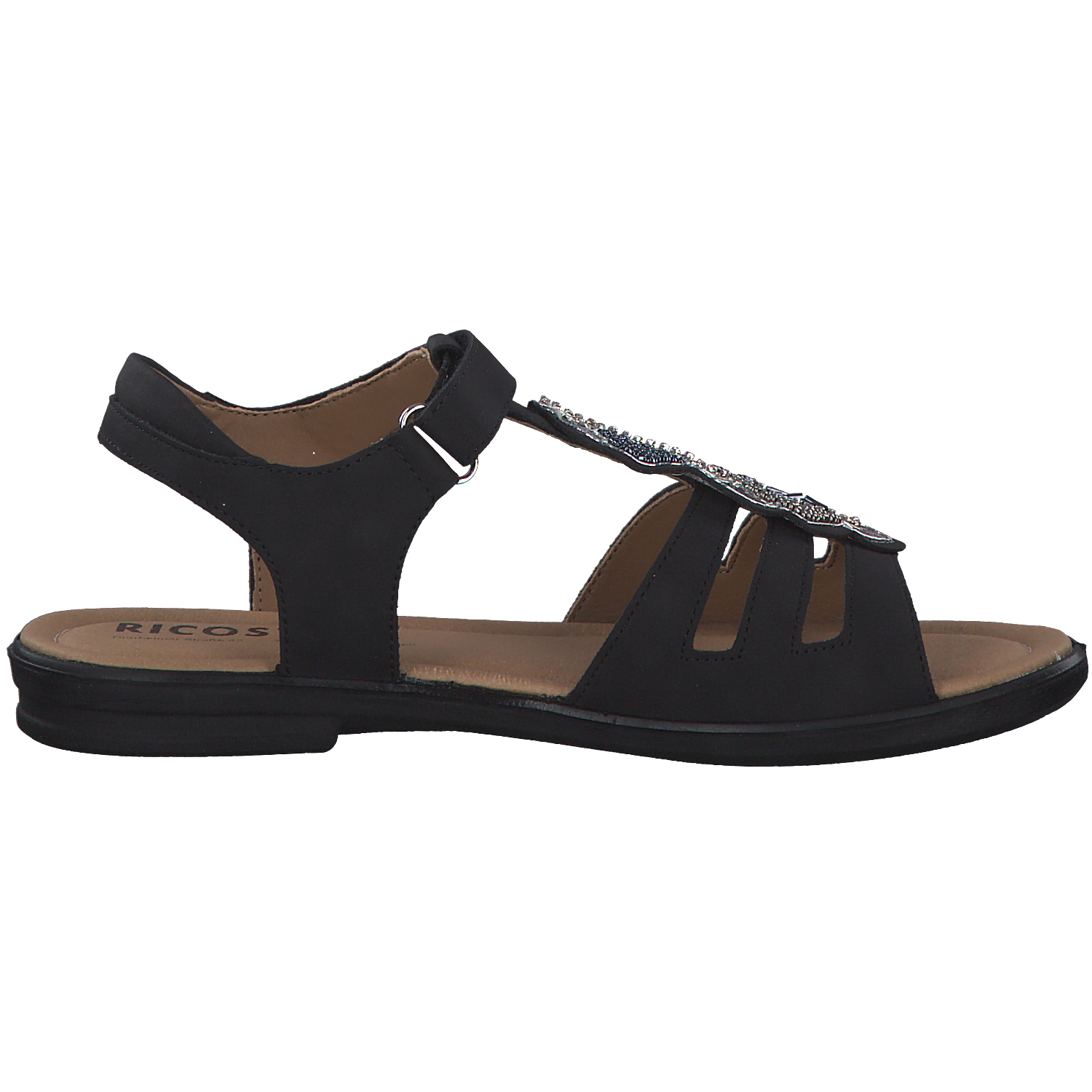 Ricosta Amelie 7001402, Sandaletten, Kinder, Schwarz