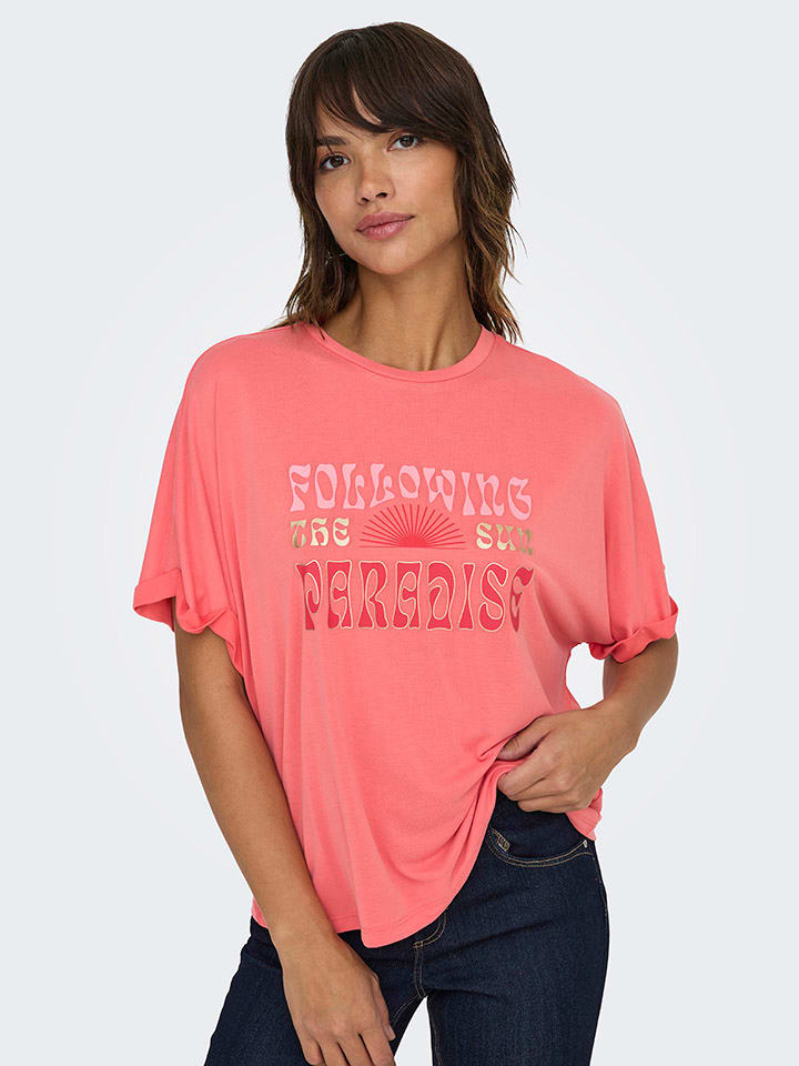 ONLY Shirt in Koralle günstig kaufen