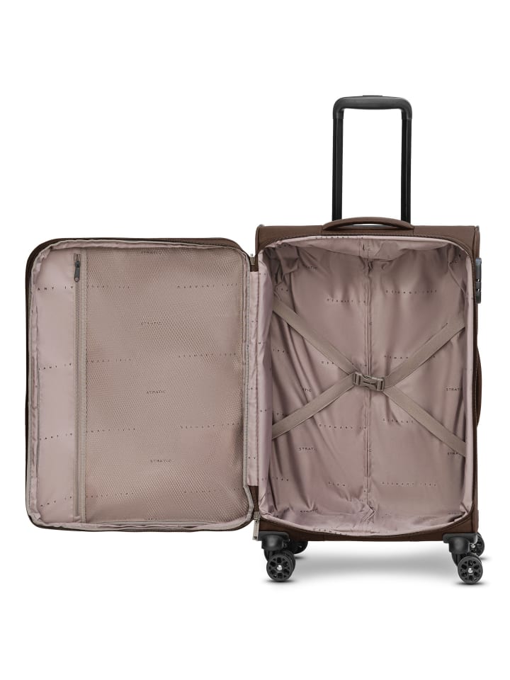 Stratic taska 4-Rollen Trolley M 65 cm mit Dehnfalte in coffee günstig kaufen onesize