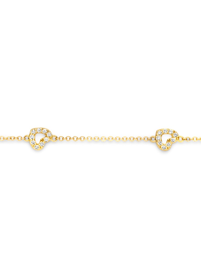 Bracciale Blush in oro giallo 14 carati con zirconi cubici 2211YZI