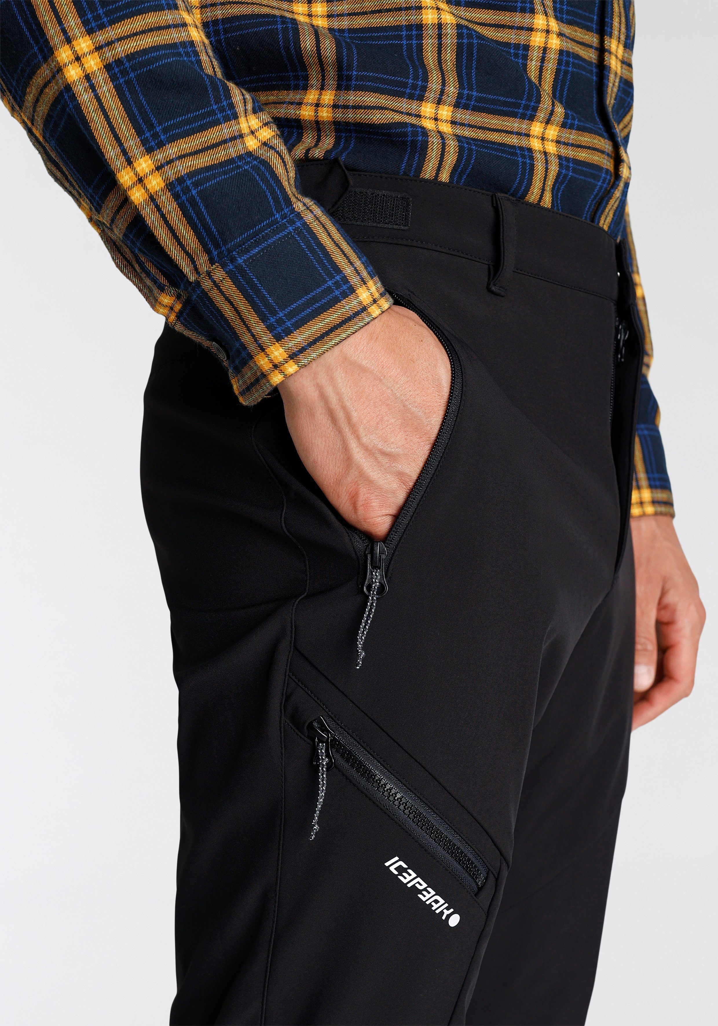 Icepeak Softshellhose BLACK