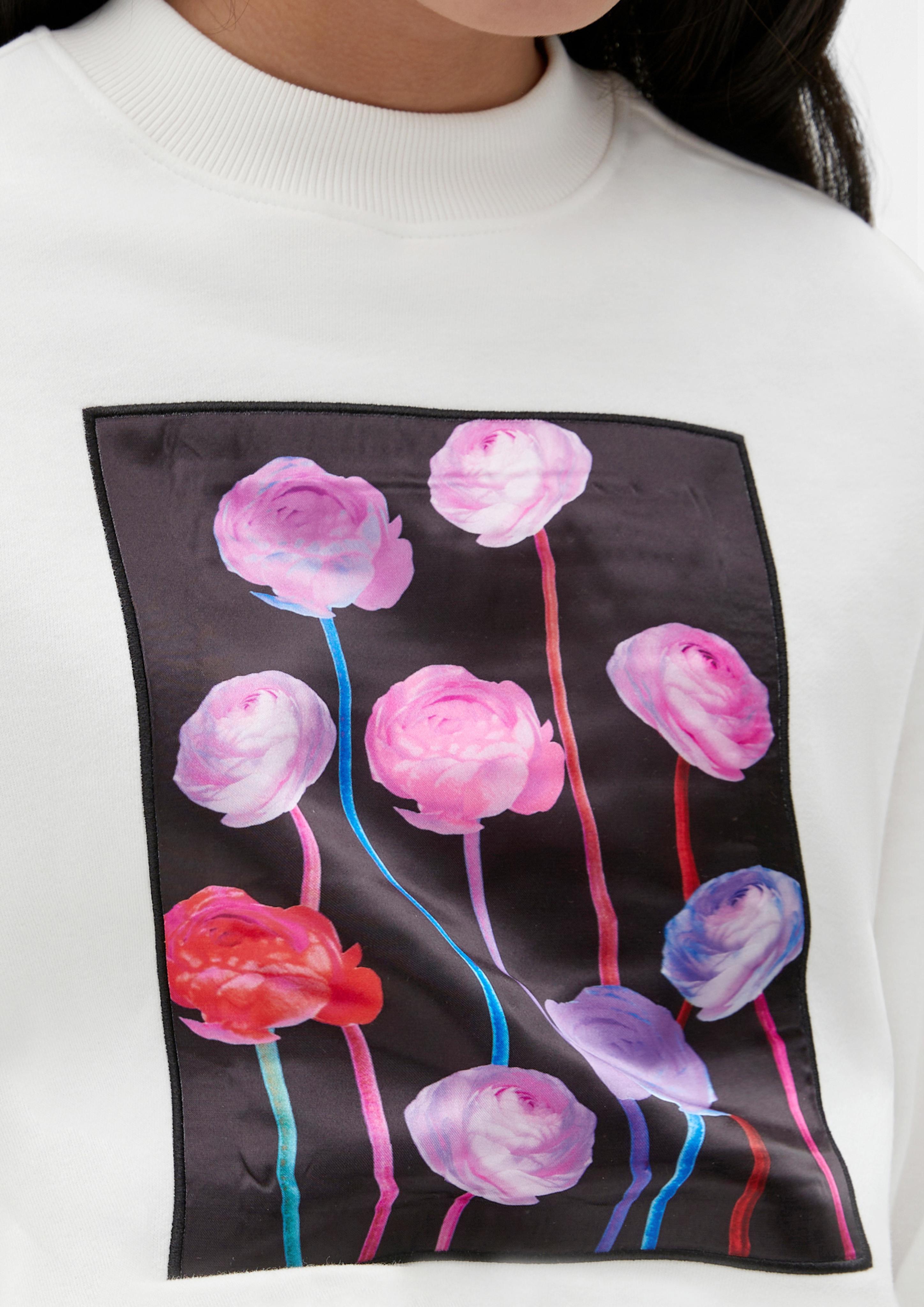Sweatshirt mit Glanz-Applikation  2133775-0210