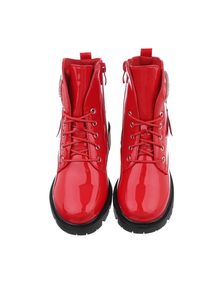 Ital-Design Stiefelette in Rot günstig kaufen