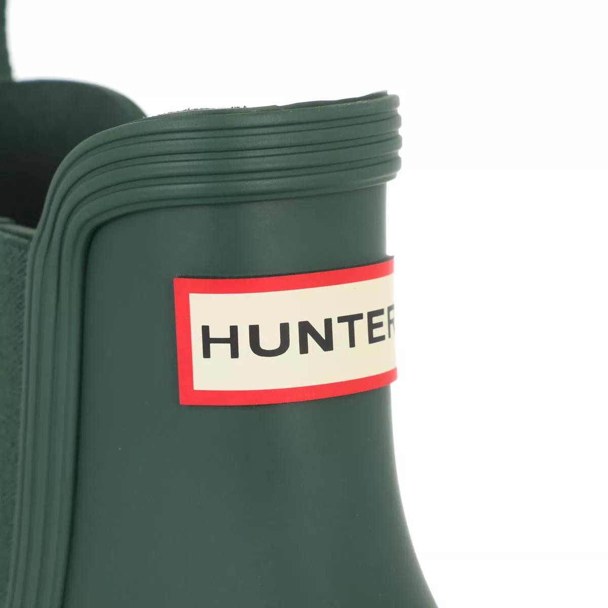 HUNTER Stiefeletten grün Regenstiefel