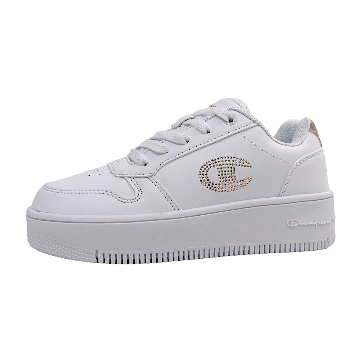 Champion REBOUND PLATFORM GLITTER S32872-CHA-WW008 Weiß WW008 WHT/ ROSE GOLD