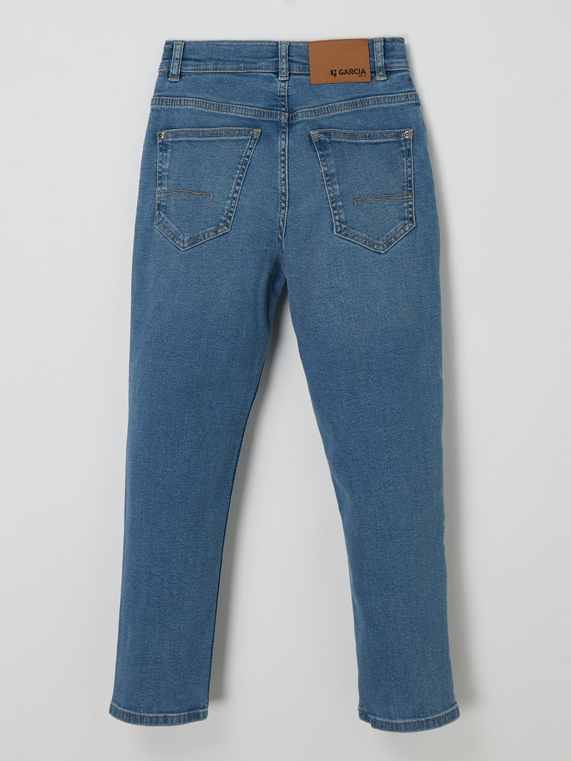 Dad Fit Jeans mit Stretch-Anteil Modell 'Dalino' in blau
