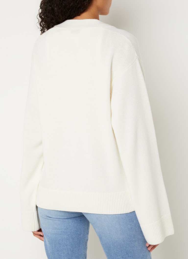 Cardigan Selsar a maglia fine in misto lana di Hugo Boss.