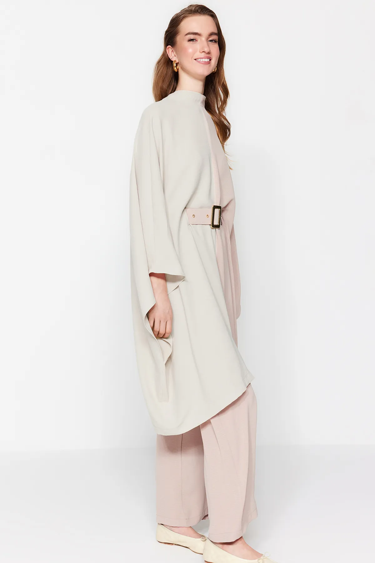 Trendyol Modest  Zweiteiler - Beige - Relaxed Fit