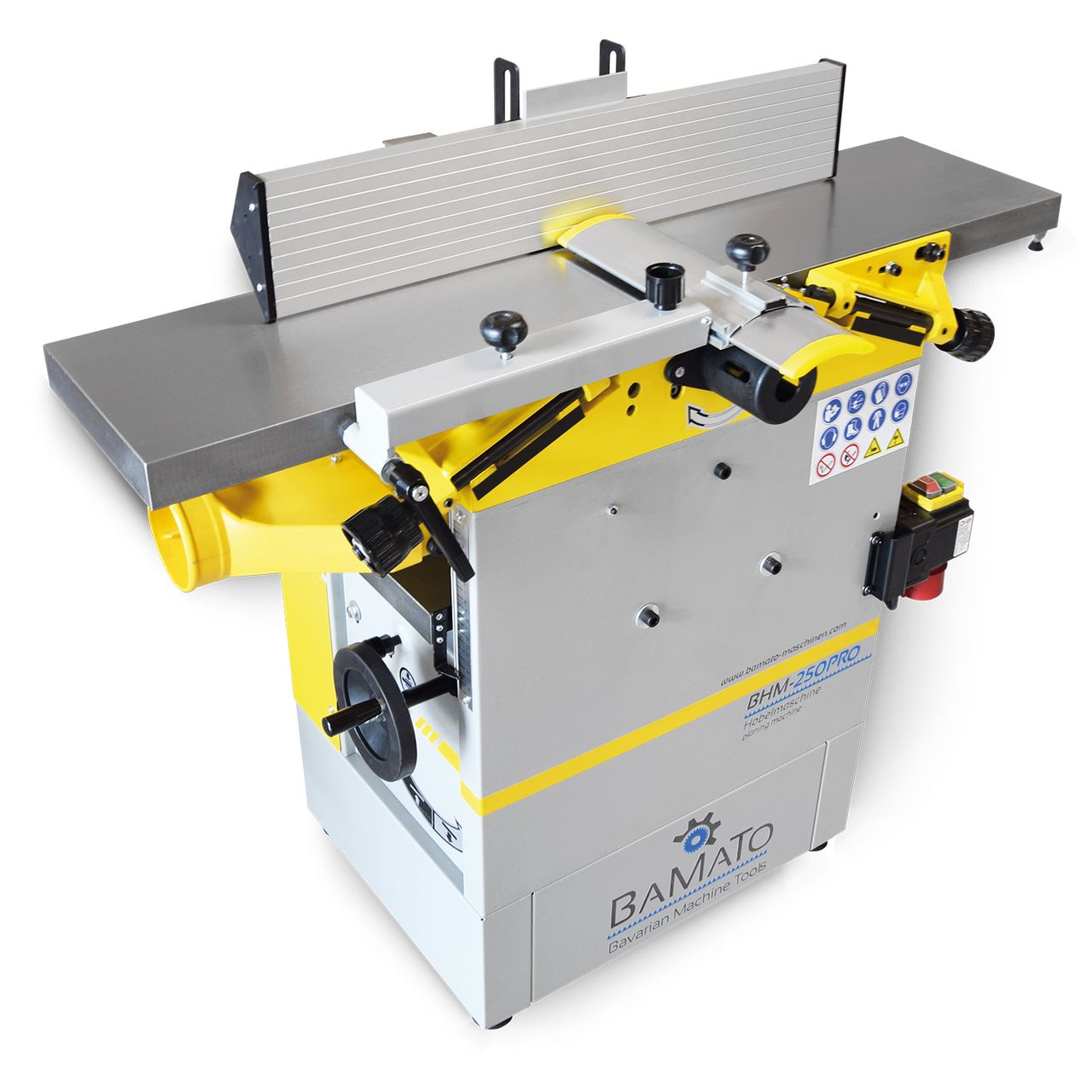 BAMATO Abricht- und Dickenhobelmaschine mit Spiralmesserwelle BHM-250PRO (400V)