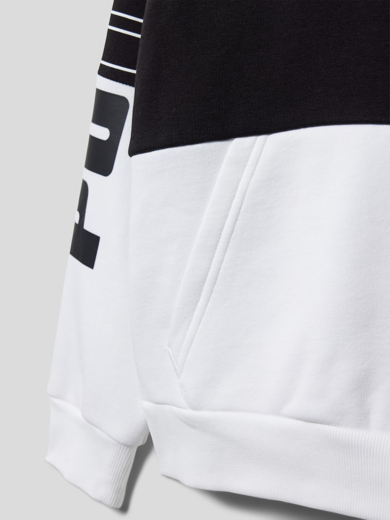 Sweatshirt im Colour-Blocking-Design Modell 'POWER' in schwarz