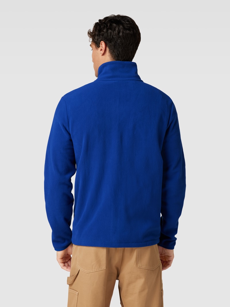 Fleecejacke mit Reißverschlusstaschen Modell 'IAATO' in ozean blau