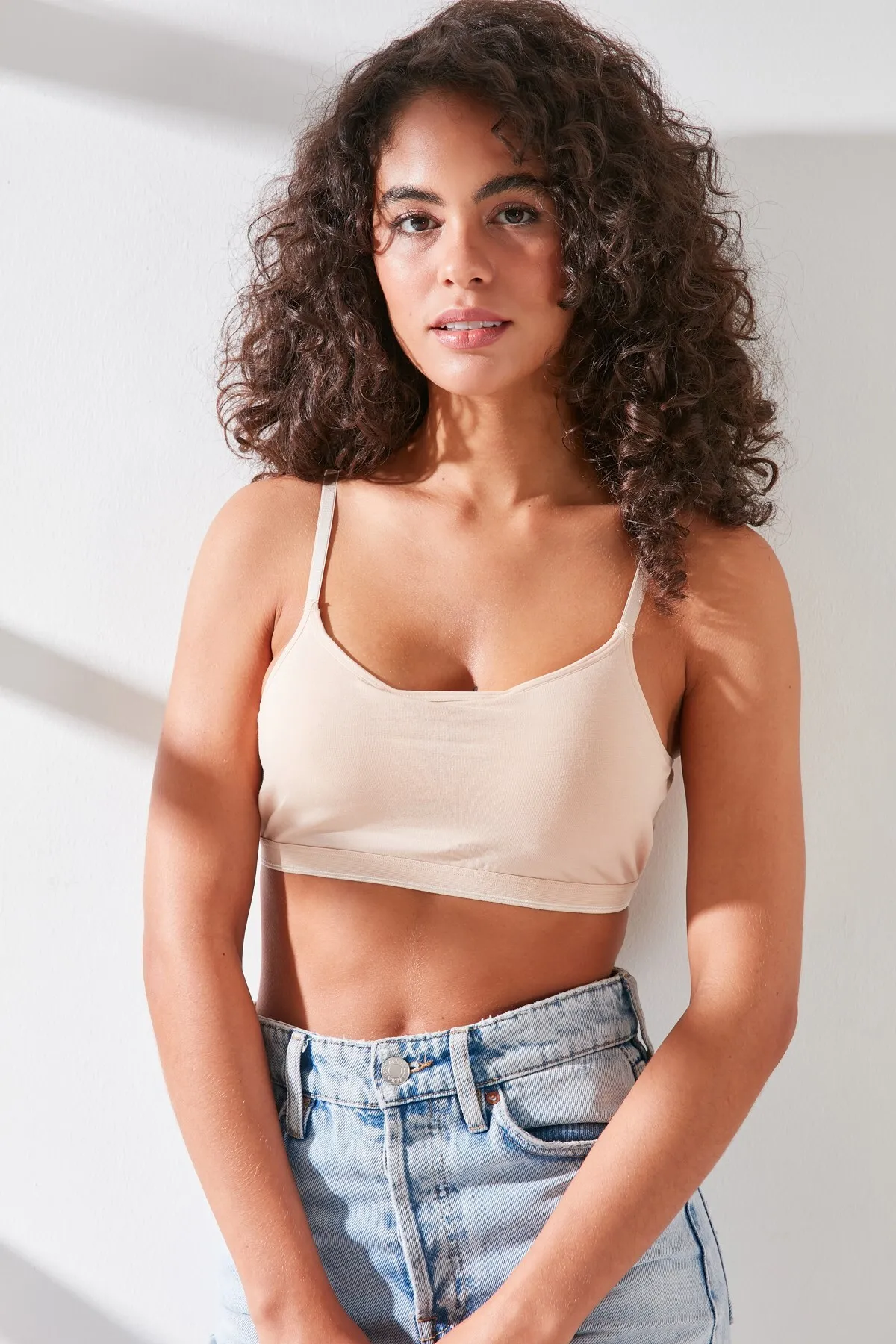 C&City  C11423 Damen-Bustier mit Modal-Baumwollüberzug, hautfarben
