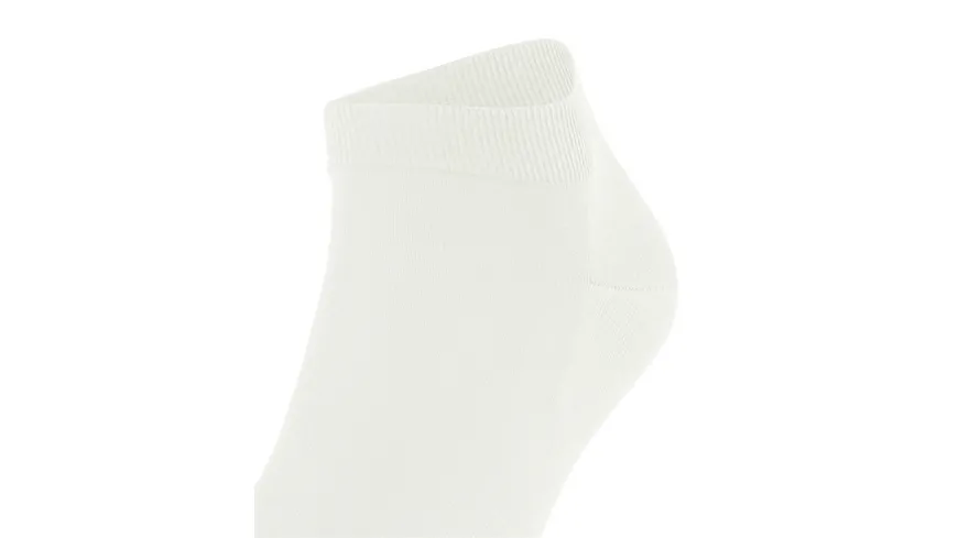 FALKE Herren Sneaker Socken ClimaWool Weiß