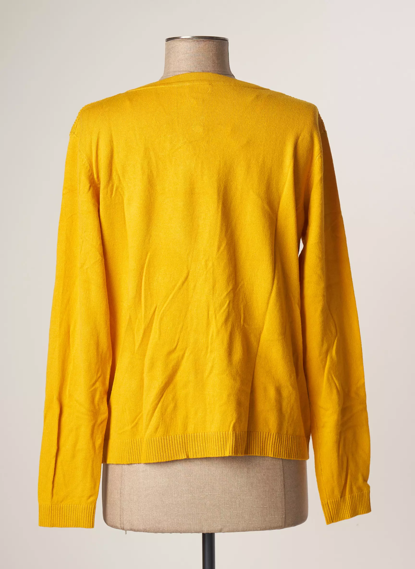 La Fiancee Du Mekong Cardigans Femme couleur jaune