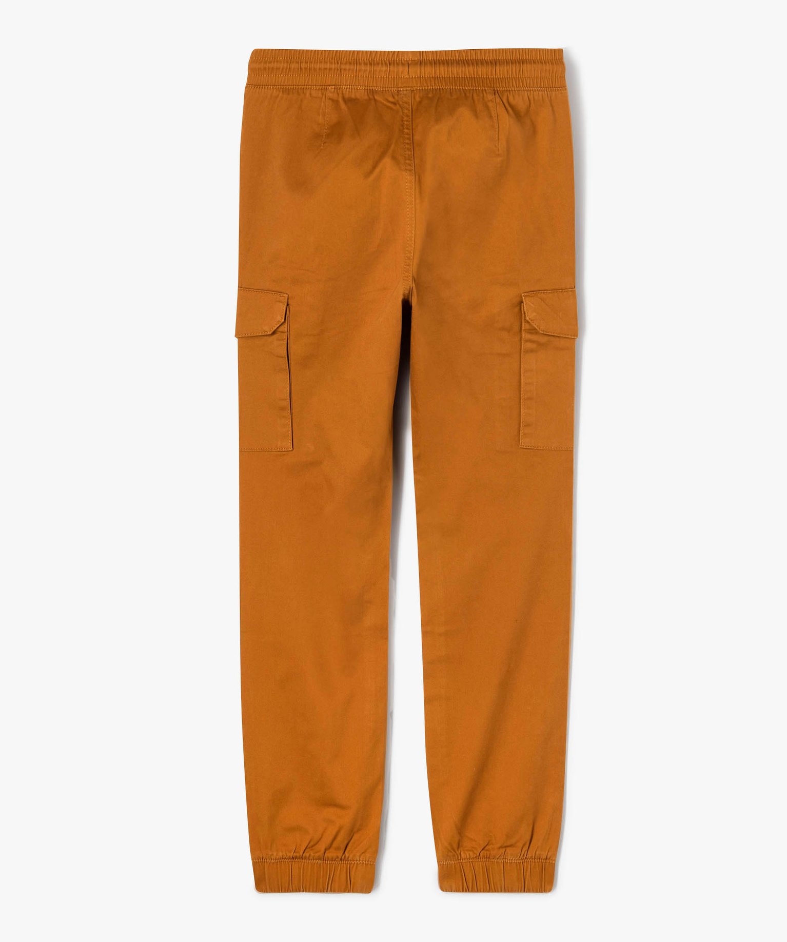 Pantalon en toile coupe jogger Garçon camel | GEMO