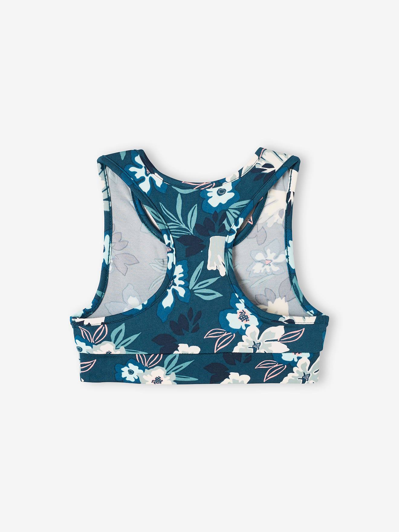 Ensemble sport 3 pièces brassière + legging + t-shirt fille rose