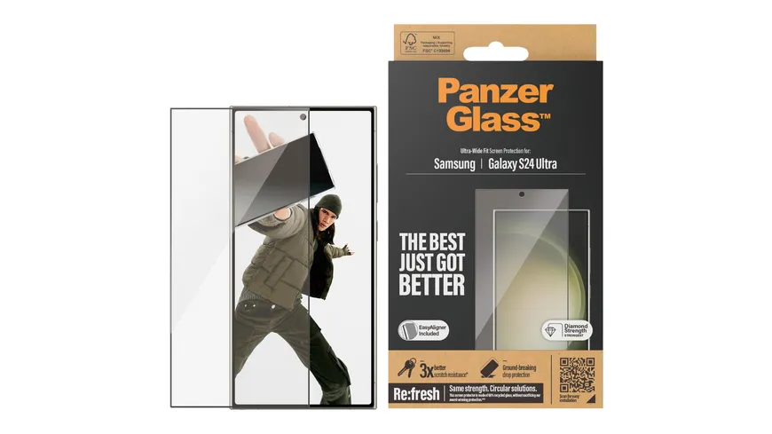 PanzerGlass SP Galaxy S24 Ultra UWF m. Applikator transparent