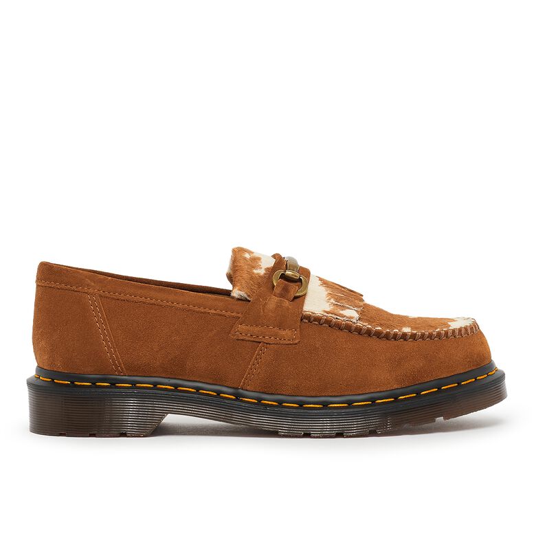 Dr. Martens Adrian Snaffle Loafer pecan brown repello calf suede