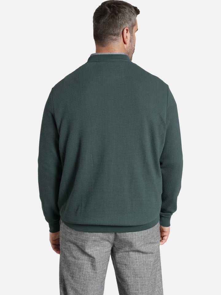 Charles Colby Sweatjacke DUKE BERTRAM in grün günstig kaufen 4XL