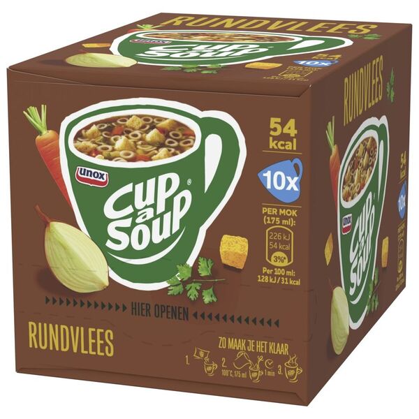 Unox Marhahúsos Cup-a-Soup 10 db, 140g
