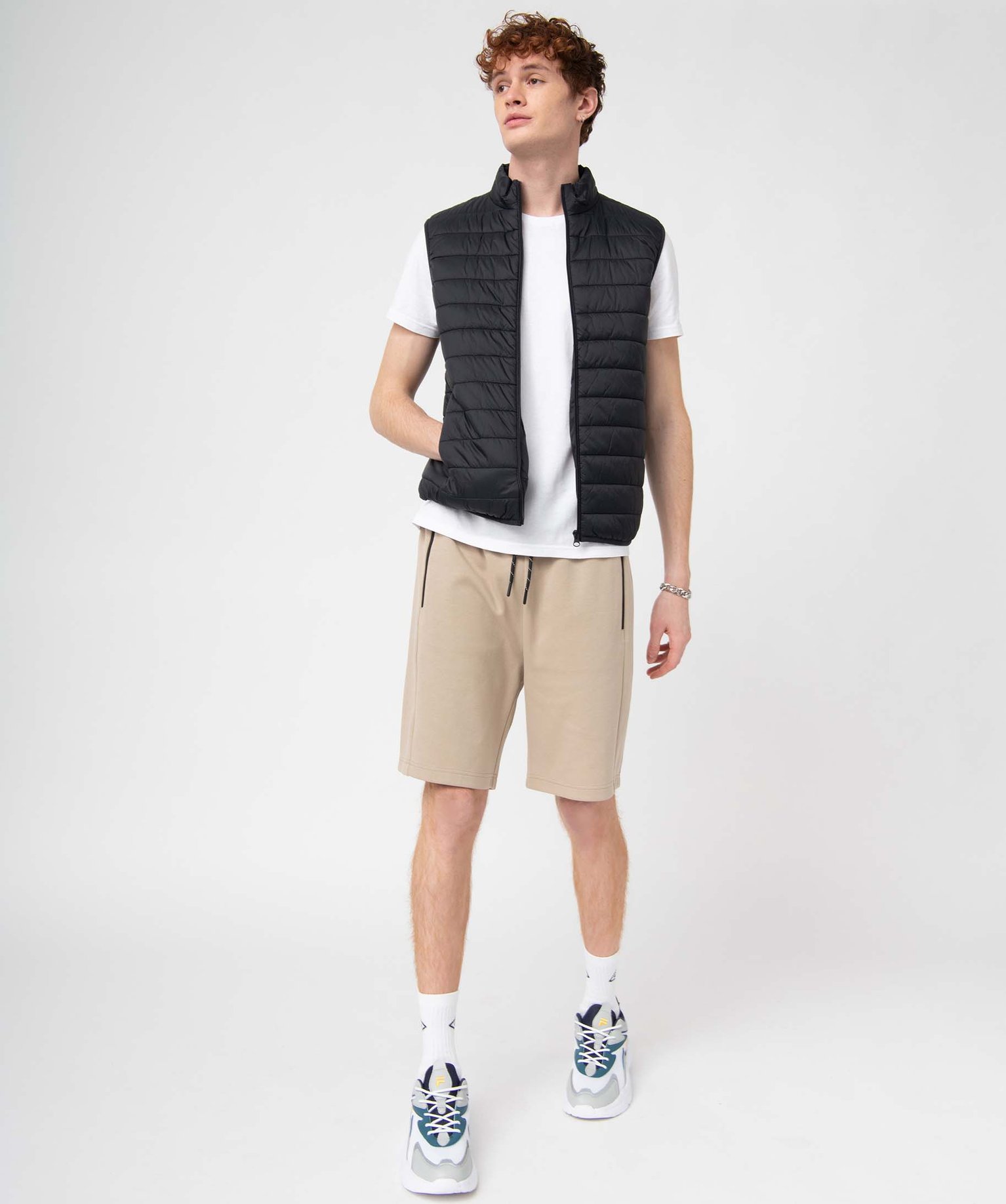 Doudoune homme sans manches avec col montant noir | GEMO
