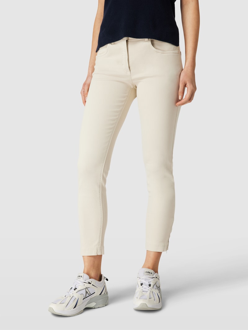 Jeans im 5-Pocket-Design Modell 'TWIGY' in kitt