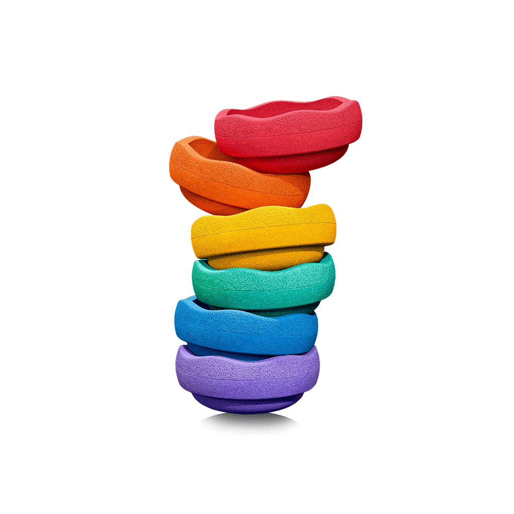 Stapelstein Original Rainbow Classic, 6 Stk.