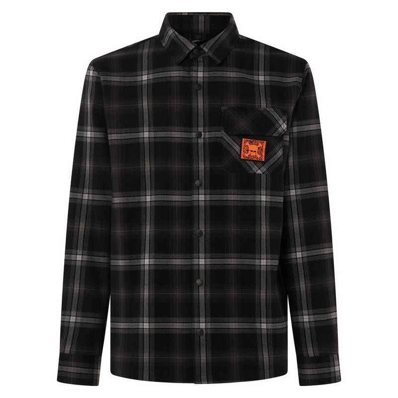 Oakley TC SKULL FLANNEL SHIRT Langarmhemd Herren