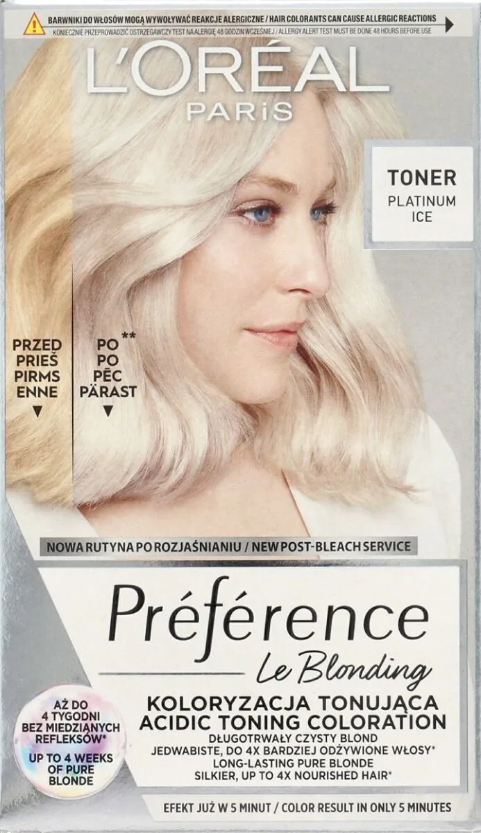 L'Oréal Preference 01 Platinum Ice - tonik za lice