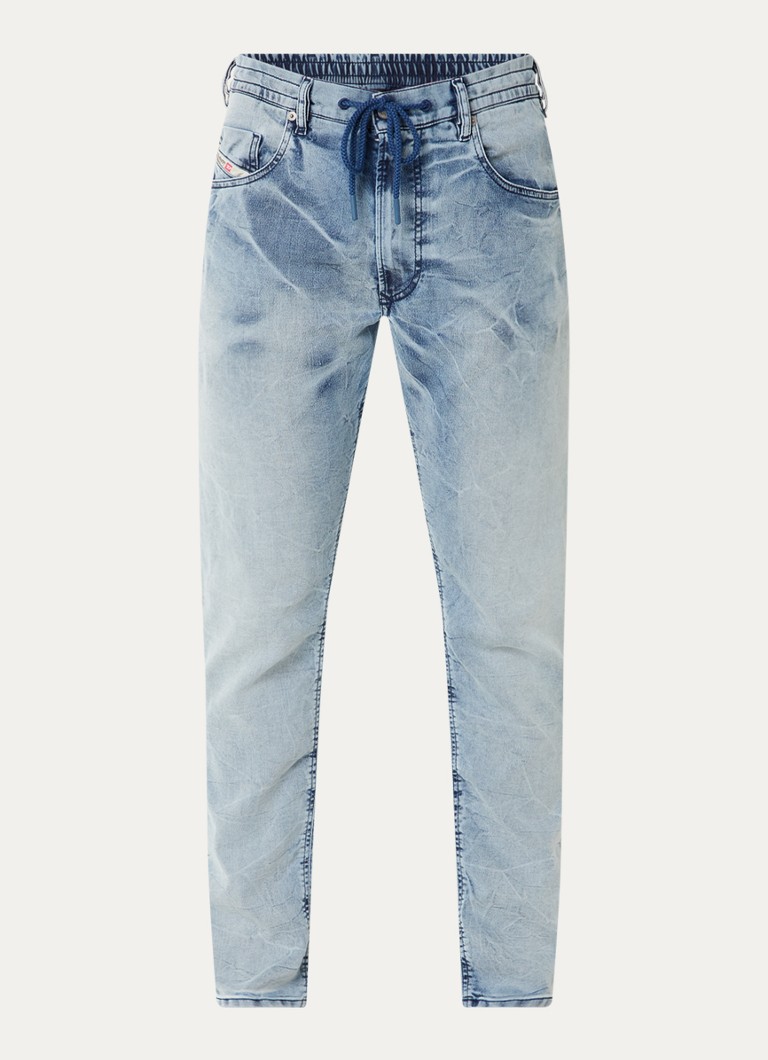 Pantalon de jogging en denim slim fit Diesel 2032 D-krooley, mélange de lyocell