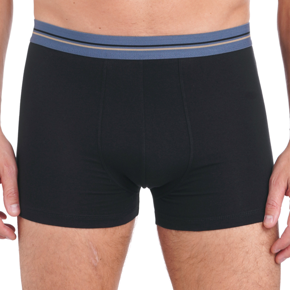 Herren Retroshorts mit gestreiftem Webbund