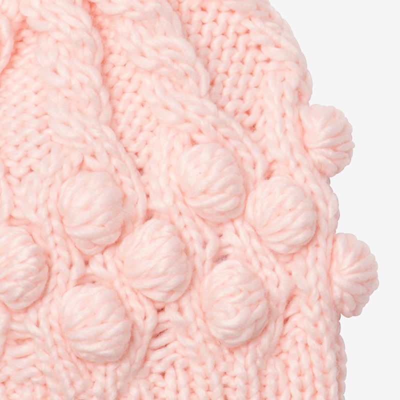 Bonnet fille tricot fantaisie rose fille Catimini