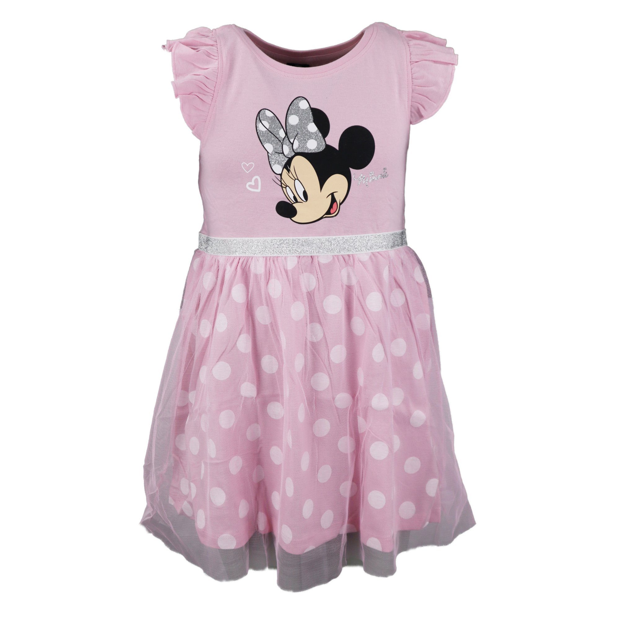 Minnie Mouse Tüllkleid  Minnie Maus Mädchen Kinder Kleid Gr. 104 bis 134