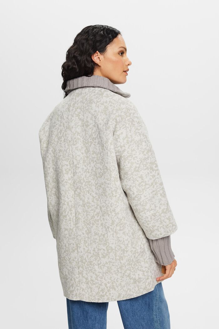 Recycelt: Lange strukturierte Jacke