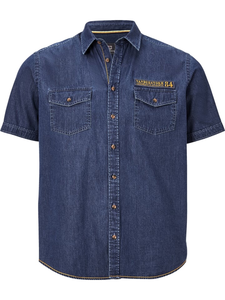Jan Vanderstorm Jeanshemd JOAR in blau günstig kaufen