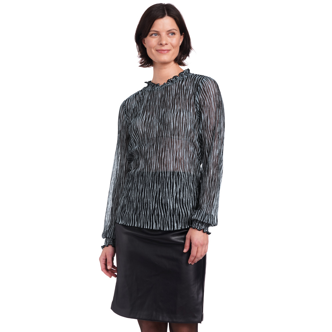 Damen Bluse semitransparent