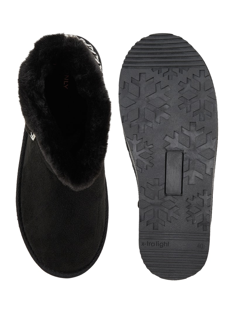 Boots in Leder-Optik Modell 'Breeze' in schwarz