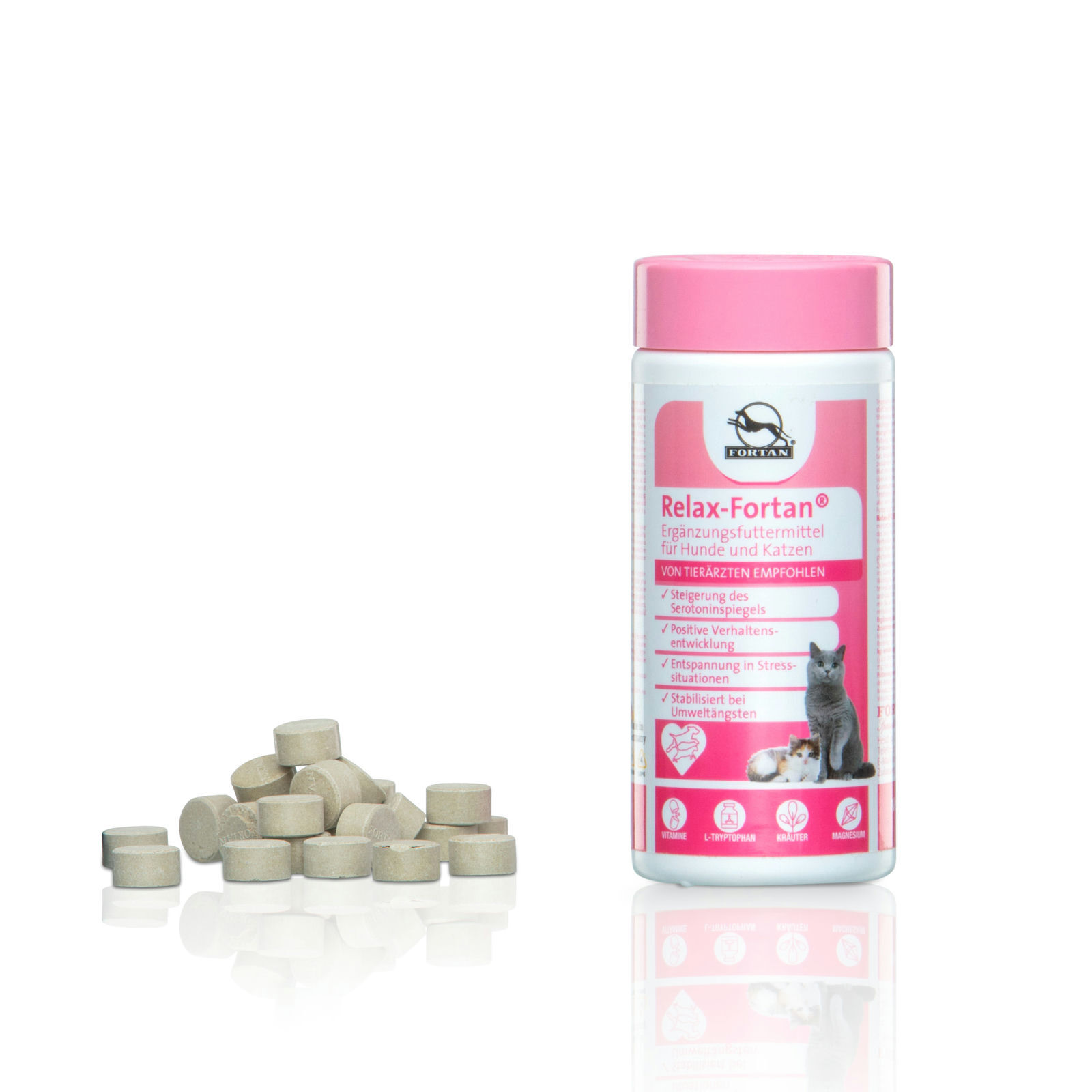 Fortan Ergänzungsfutter & Aufzucht Fortan Relax-Fortan Tabletten mit L-Tryptophan 100 g